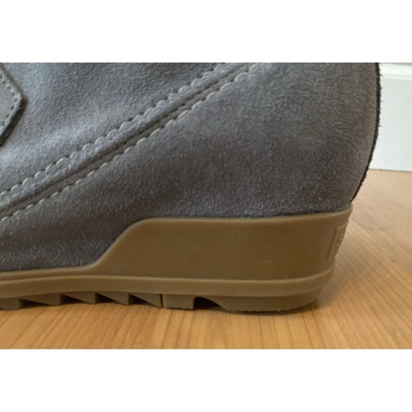 Sorel Grey Evie Suede Lace Up Wedge Ankle Boots Women's Size 10 EUC - Picture 7 of 14